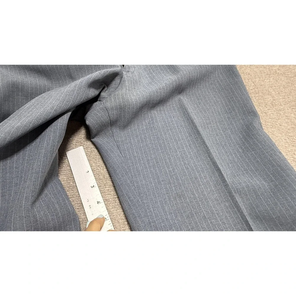 Vintage Richman Suit Mens‎ 42 36x32 Gray Pinstripe 2 Piece Jacket Pants Set